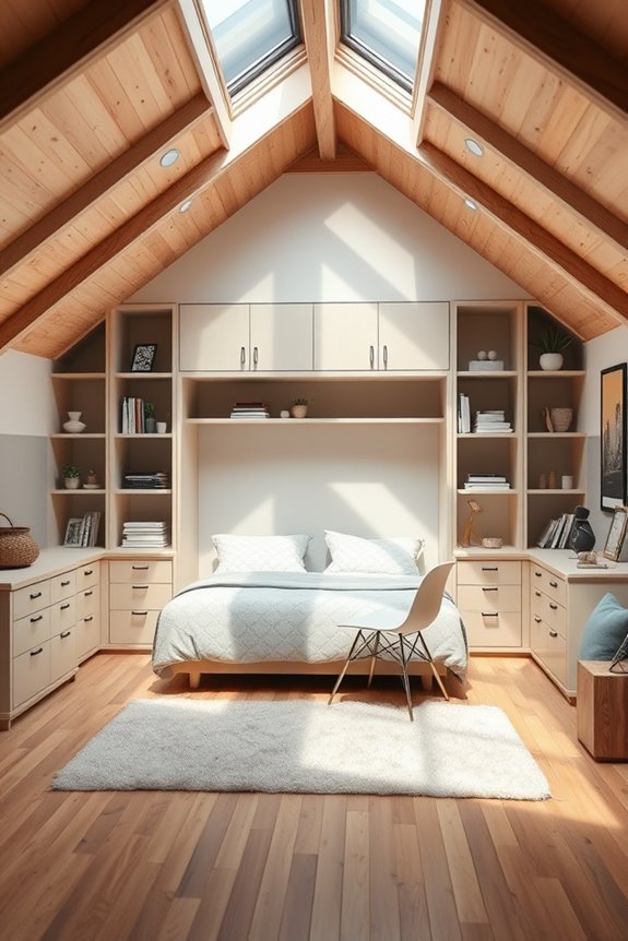 maximize attic bedroom space