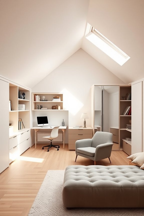 maximize attic bedroom space