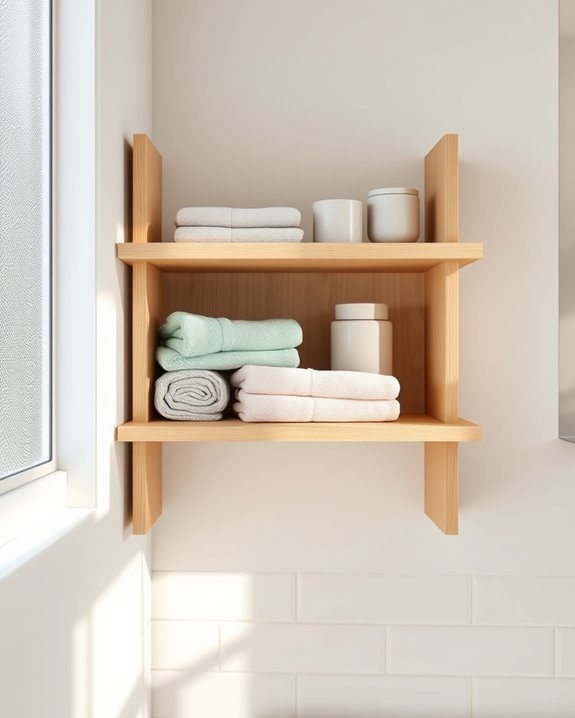 maximize bathroom corner storage
