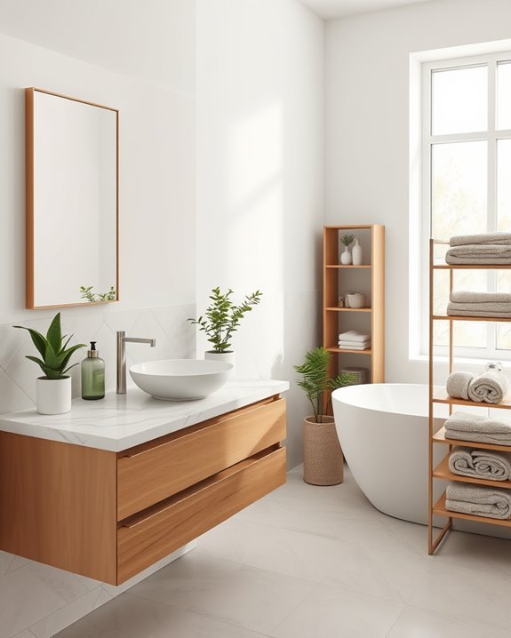 maximize bathroom space creatively