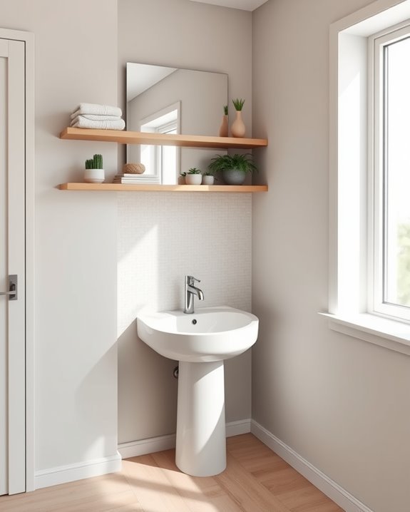 maximize bathroom space efficiently