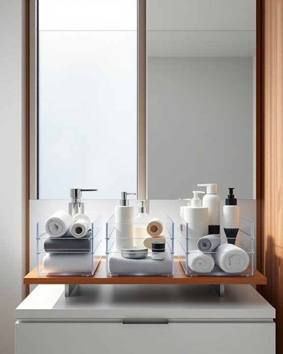 maximize bathroom storage efficiency