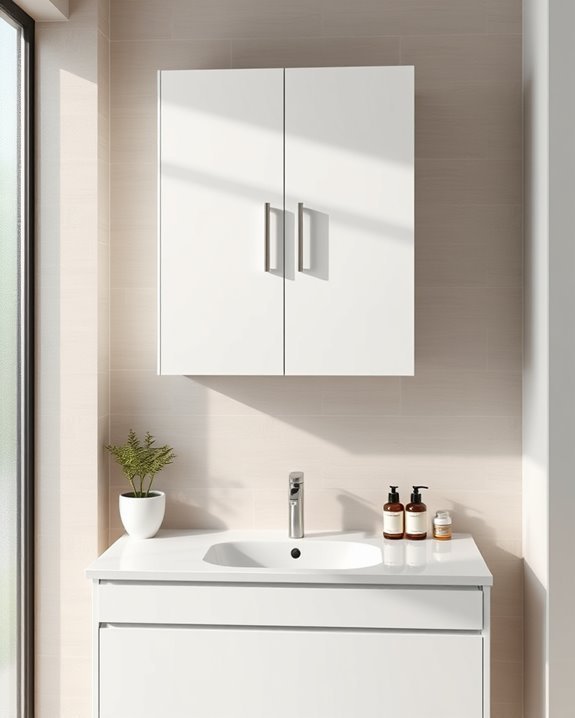 maximize bathroom storage space
