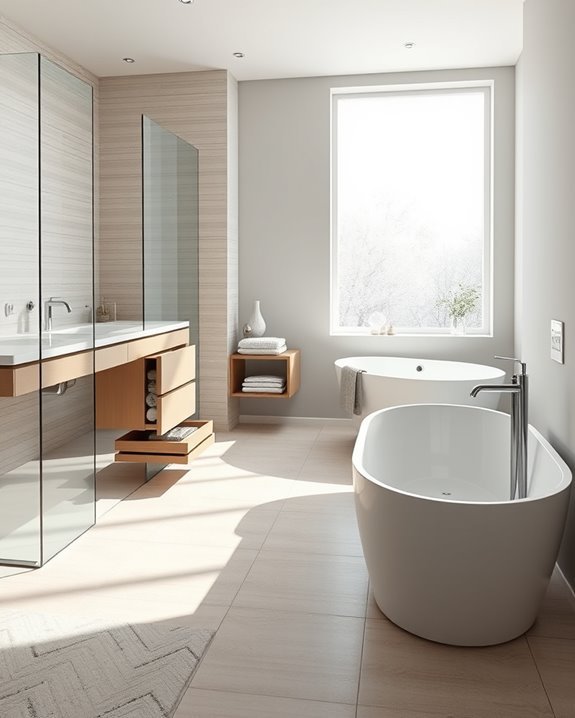 maximize bathroom storage space