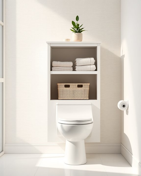 maximize bathroom vertical space
