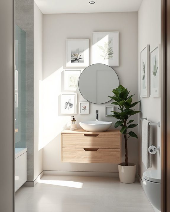 maximize bathroom wall art