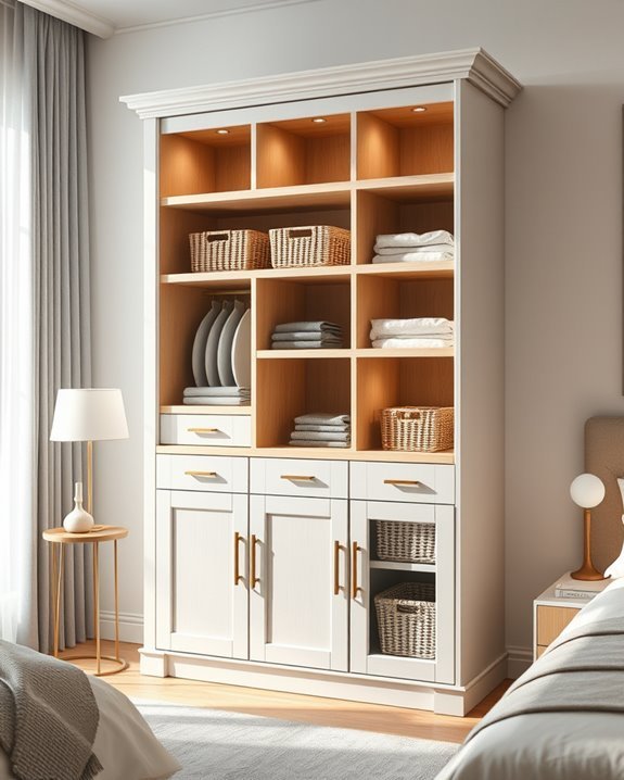 maximize bedroom storage creatively