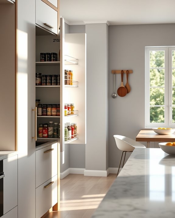 maximize cabinet door storage