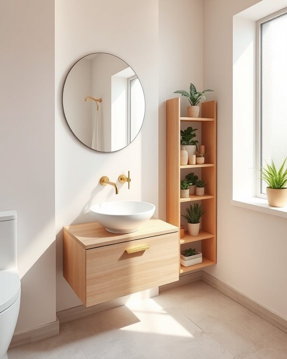 maximize caf bathroom space