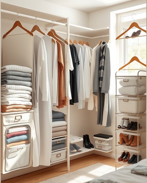 maximize closet vertical space