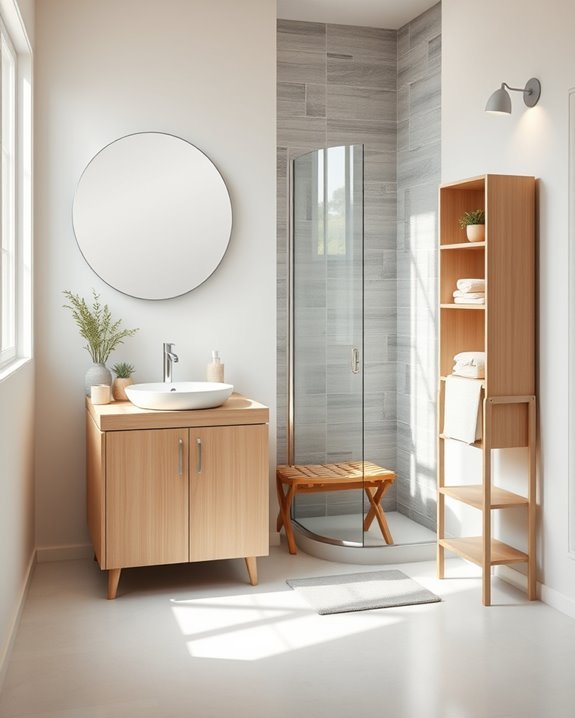 maximize small bathroom efficiency