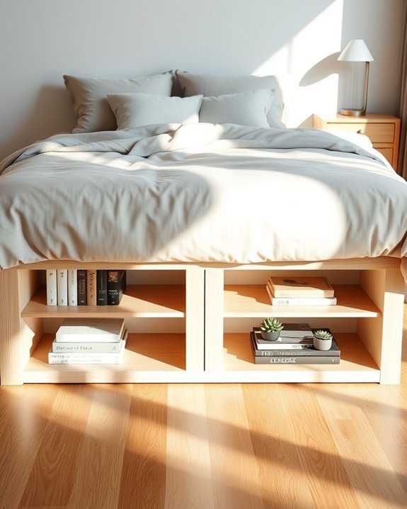 maximize space declutter bedroom