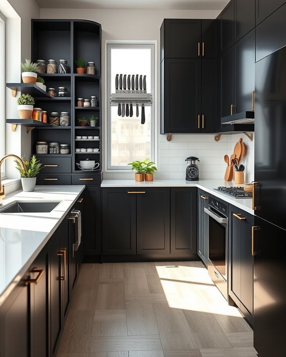 maximize vertical kitchen storage