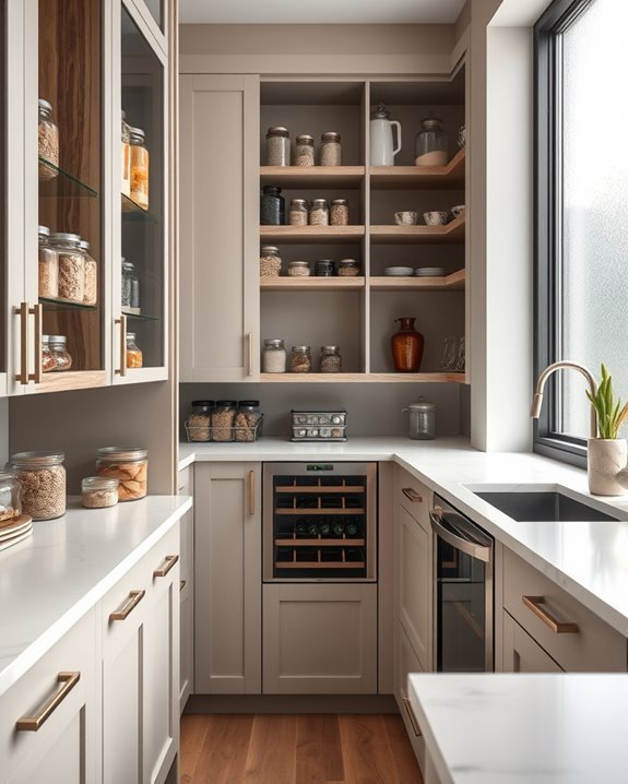 maximized kitchen pantry designs