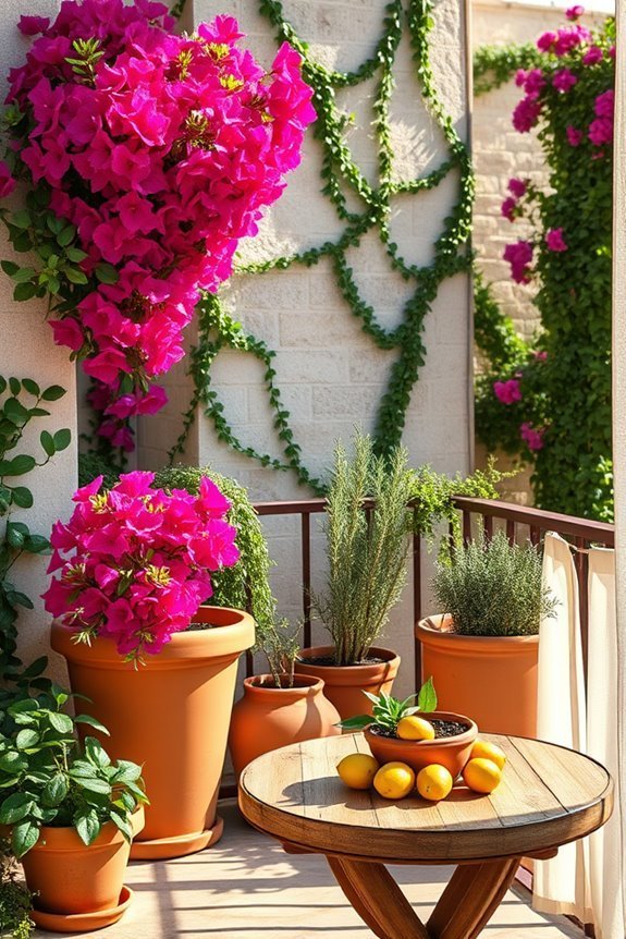 mediterranean balcony garden design