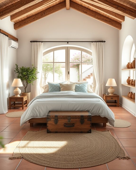 mediterranean decor with pottery