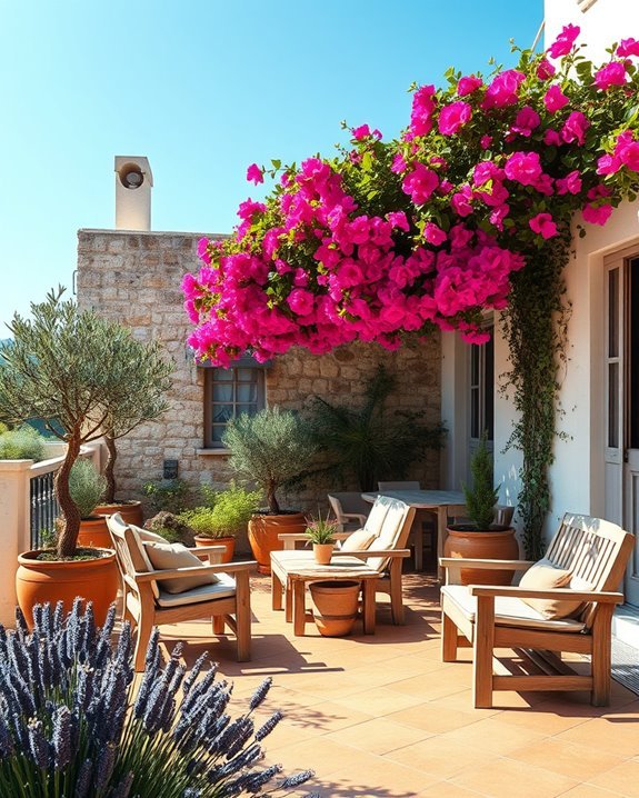 mediterranean garden tranquility features