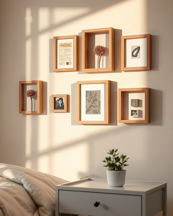 memory filled shadow box displays