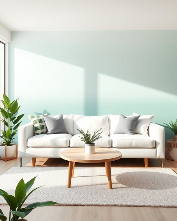 mesmerizing gradient accent walls