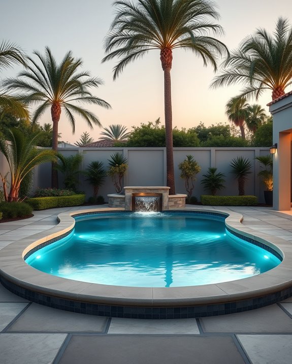 mesmerizing underwater pool lighting