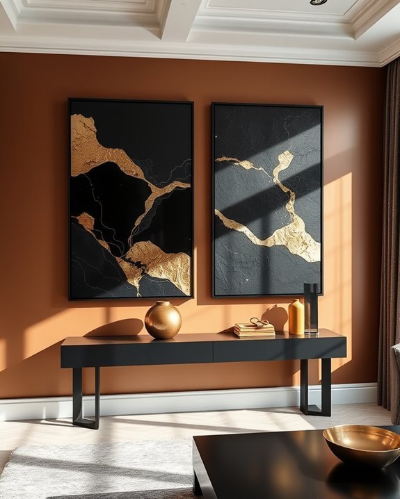metallic accents elevate decor