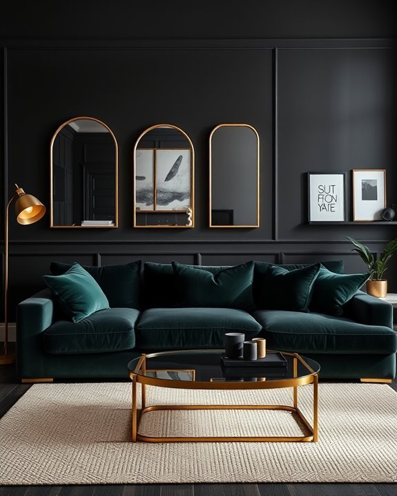 metallic accents elevate decor