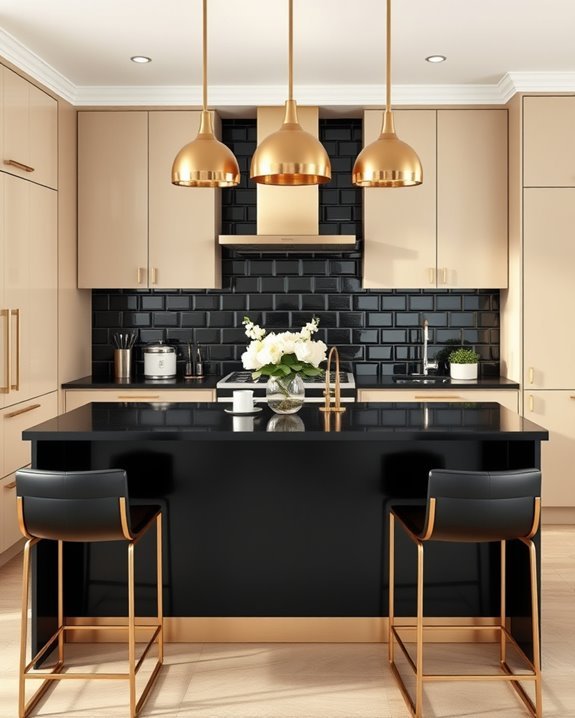 metallic accents elevate sophistication