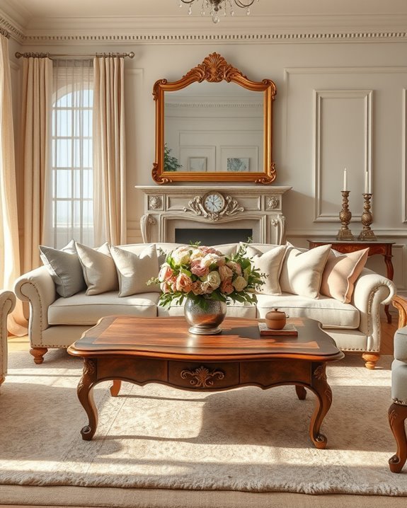 metallic accents enhance elegance