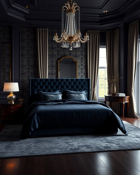 metallic accents enhance elegance