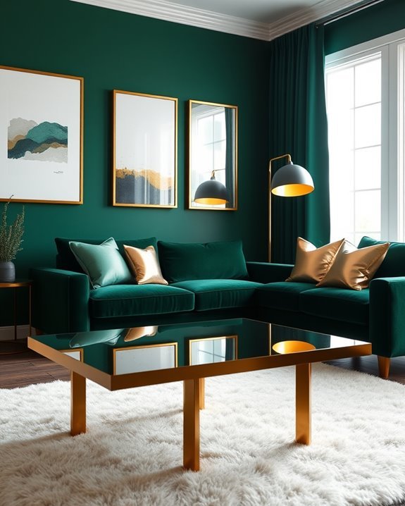 metallic accents for elegance