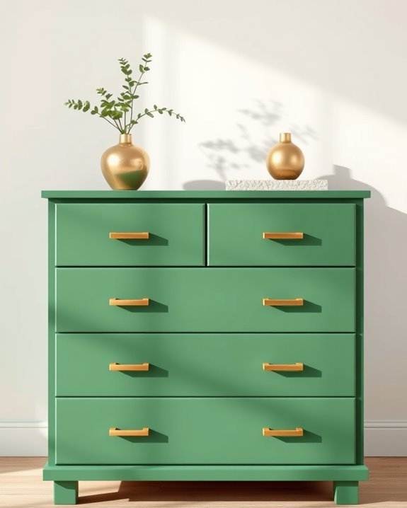 metallic accents for glam