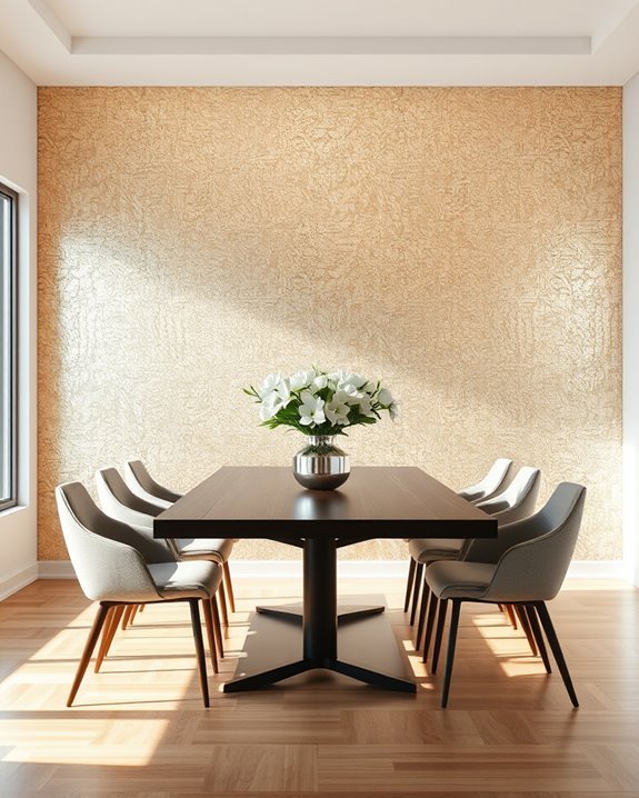 metallic finishes enhance sophistication