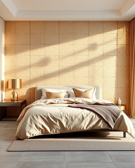 metallic tiles for sophistication