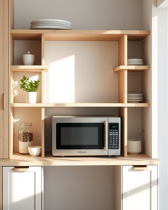 microwave at eye level