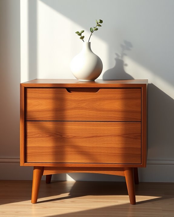 mid century modern nightstand revamp
