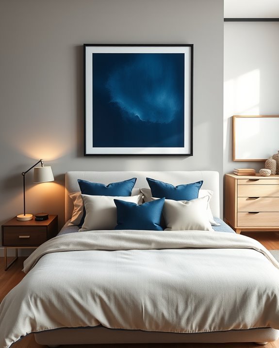 midnight blue artwork statement