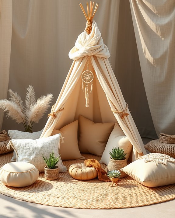 miniature teepee baby shower