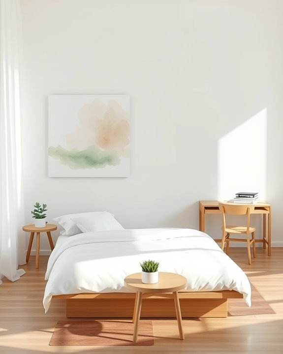 minimalist bedroom painting ideas