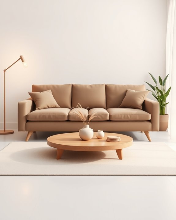 minimalist dark beige elegance