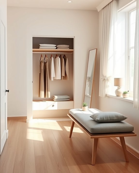 minimalist dressing room design