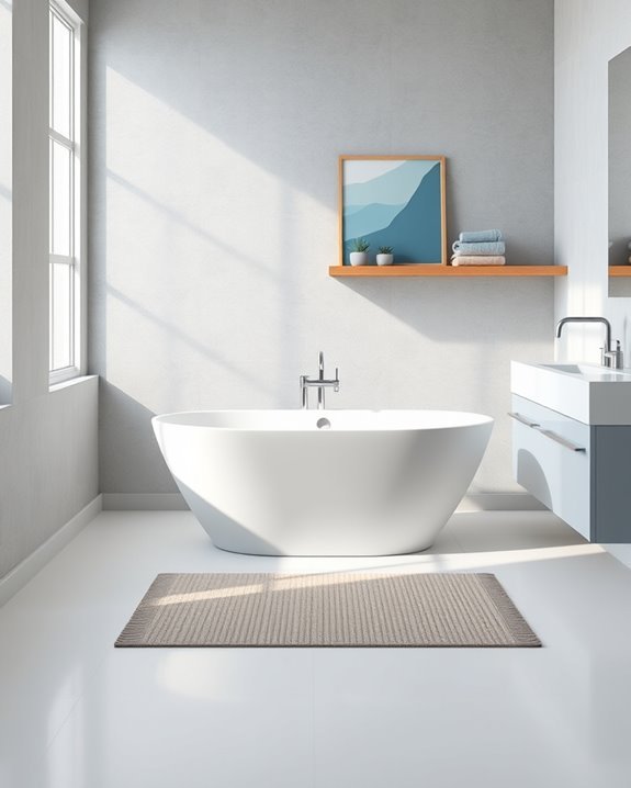 minimalist dusty blue serenity