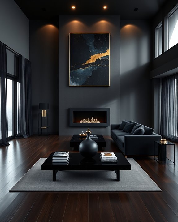 minimalist elegance with contrasts