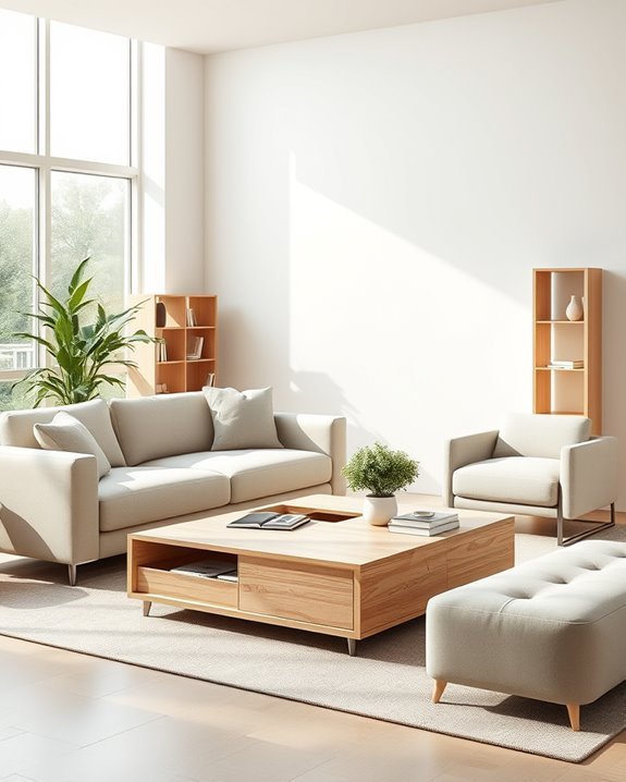 minimalist multi functional furniture solutions