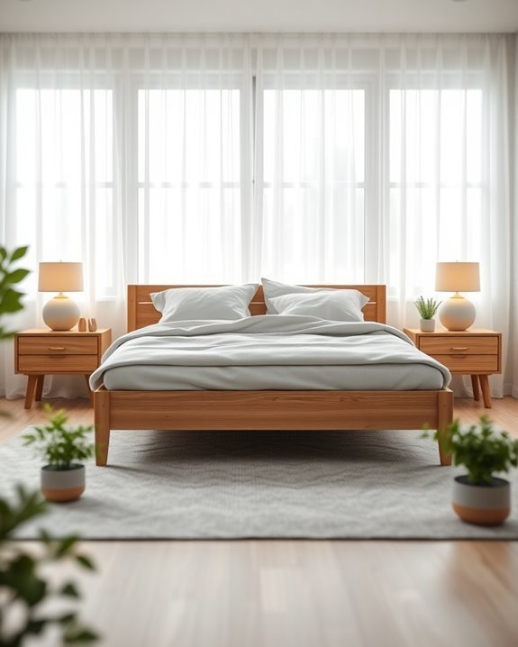 minimalist scandinavian bed design