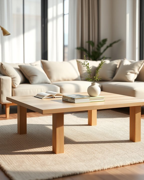 minimalist scandinavian coffee table