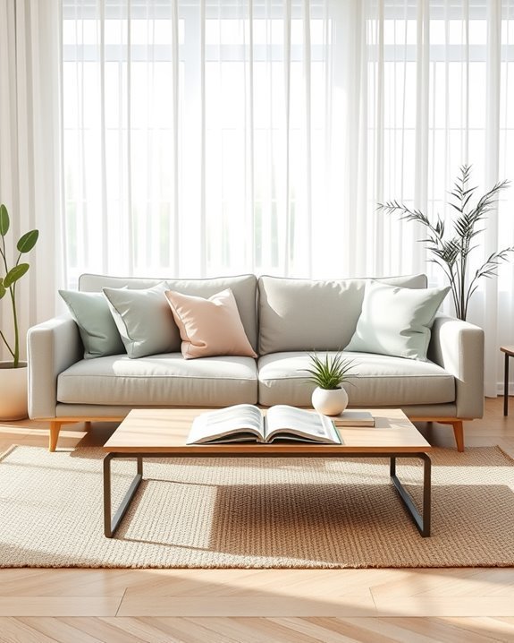 minimalist scandinavian sofa elegance