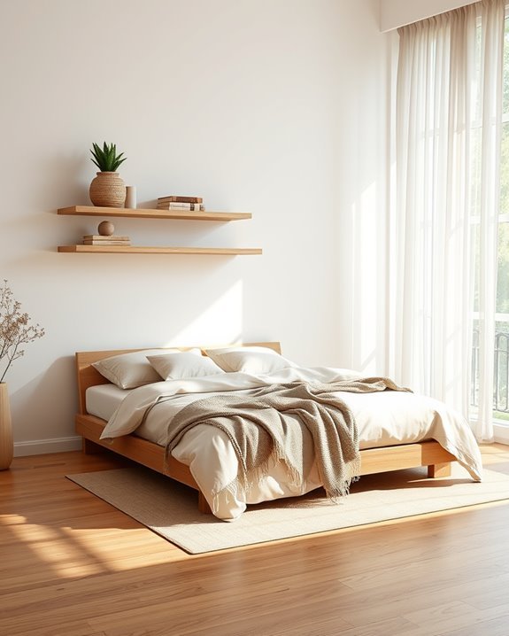 minimalist shelving for decor
