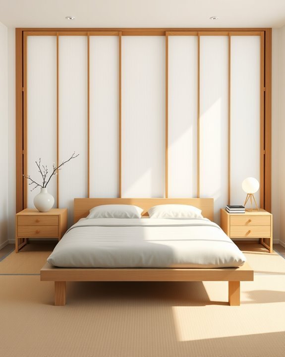 minimalist wooden nightstands design