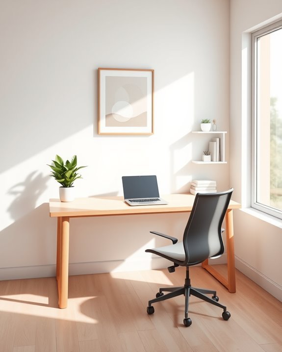 minimalist workspace enhances productivity