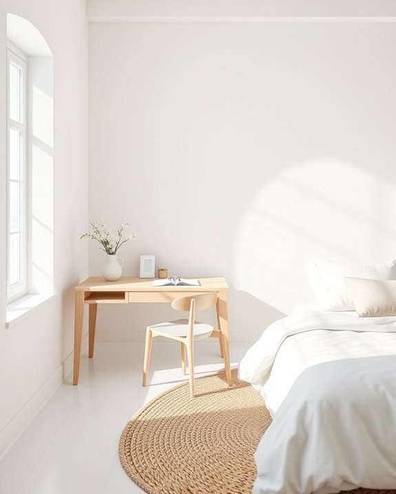 minimalist writing desk essential